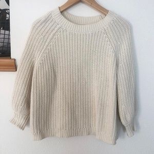 Cozy, cream Aerie sweater